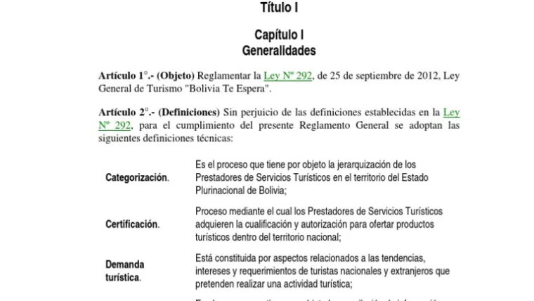 Taller de Socialización de la Reglamentación de la Ley Nro. 292 “Bolivia Te Espera”